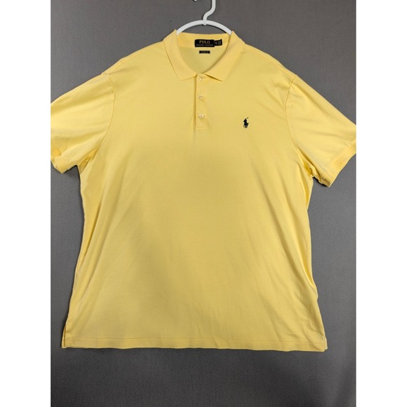 Polo Ralph Lauren Other - Polo Ralph Lauren Mens XL Yellow Short Sleeve Classic Fit Polo Shirt Cotton